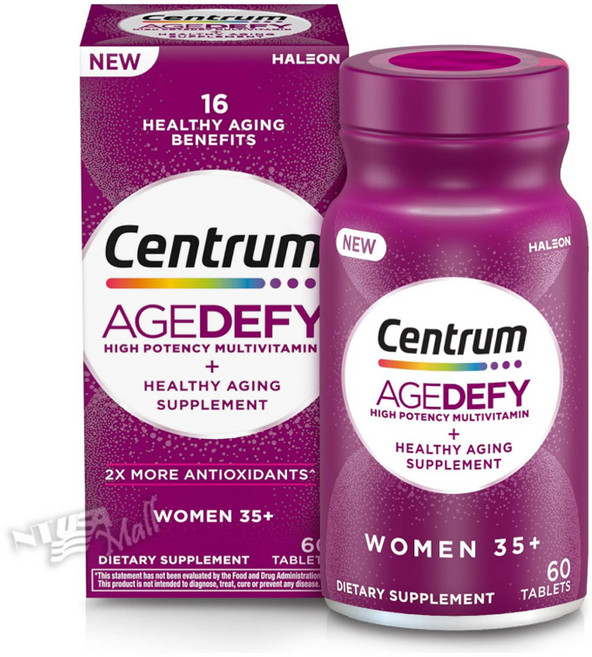 센트룸 여성용 에이지디파이 35+ 항산화 멀티비타민 60정 CENTRUM AGE DEFY FOR WOMEN MULTIVITAMIN