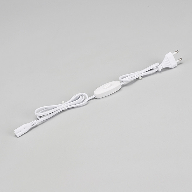 T5 LED 라인 조명 2핀용 8자 전원 스위치 연결잭 1.5m, 1개