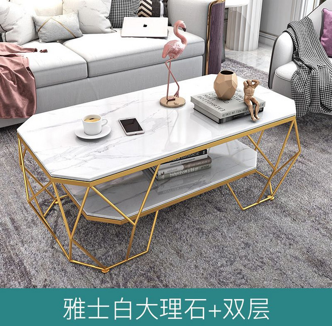 딩밍월드 노르딕 테이블 대리석 조명탁자 아트, 직접 설치, 화이트 대리석 120x60x45