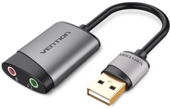 (벤션) 벤션 이어폰 마이크 분배기 타입 USB 외장형 사운드카드 CDKHB, 1개, 0.15m