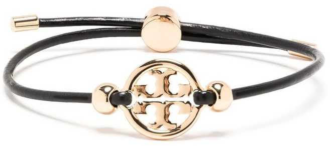 토리 버치 로고 장식 드로스트링 브레이슬릿