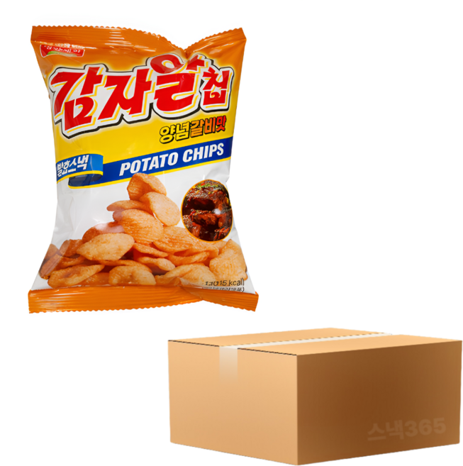 제주농연 감자알칩 매콤한 볶음 고추장맛, 10개, 24g