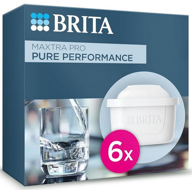 BRITA MAXTRA PRO 퓨어 퍼포먼스 정수 필터 카트리지 - 6팩 불순물 염소 PFAS 살충제 및 석회질을 줄여 수돗물을 더 나은 맛으로 만드는 오리지널 리필 11