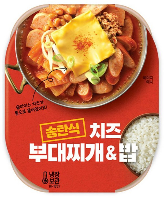 송탄식 치즈부대찌개&밥, 7개, 558g