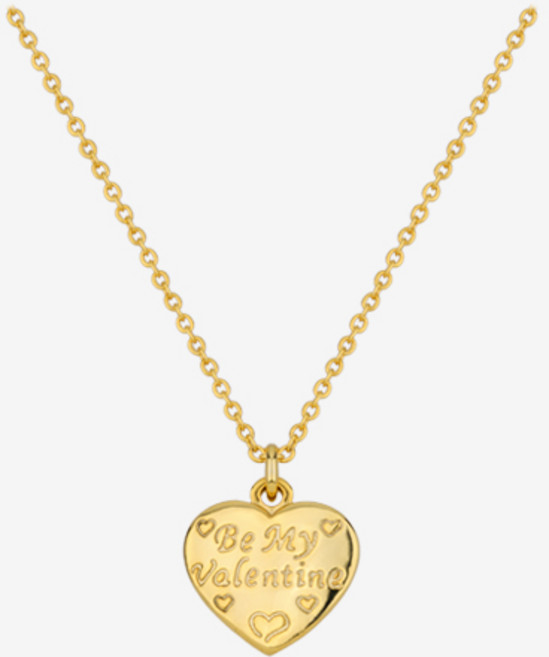 골드앤디어 빈티지 레터링 하트 목걸이