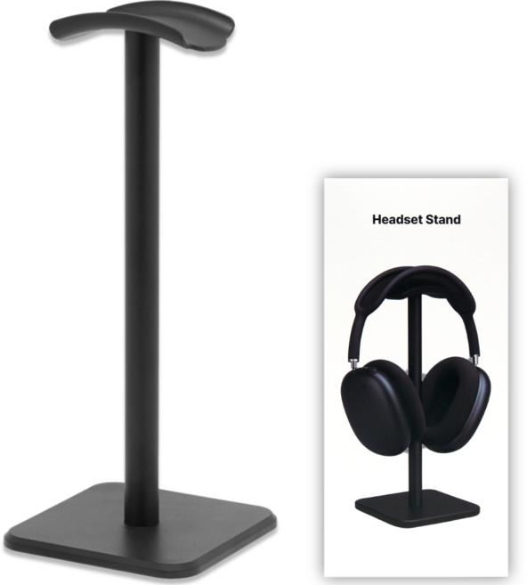 모앤픽 흔들림 없는 헤드셋 스탠드 거치대, 블랙