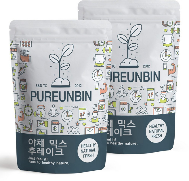 푸른빈 야채 믹스 후레이크, 300g, 2개