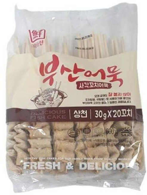 대림 편의점 떡볶이 꼬치 캠핑 휴게소 업소용 오뎅 어묵 탕 사각꼬치 600g 1개, 7g