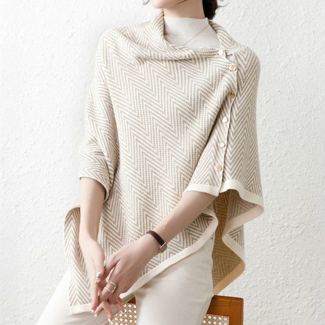 라뷰드 여성 헤링본 니트숄 가디건 니트 머플러 스카프 어깨 망토 겨울 어깨숄 숄니트 목도리 여성숄