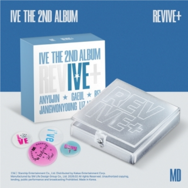 [MD ver] 아이브 앨범 정규2집 리바이브 뱅뱅 블랙홀 한정반 IVE REVIVE+ 핀버튼 엠디, 1CD, 단품