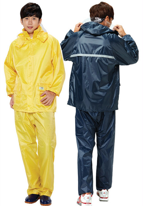 완벽방수 작업용 오토바이용 우의 TK-R5001 투피스 상하 세트