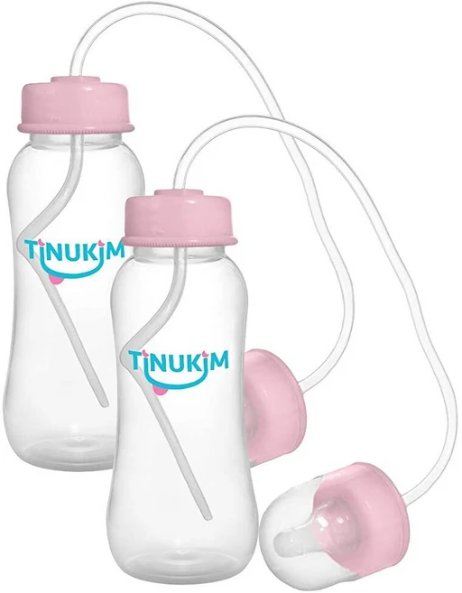 Tinukim 핸즈 프리 베이비 보틀 - 배앓이 방지 수유 시스템 131945 - 쿠팡