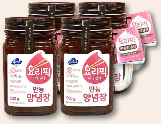영월농협 동강마루 요리픽 만능 양념장 500g x 4병 볶음 무침 조림용 만능 소스, 4개