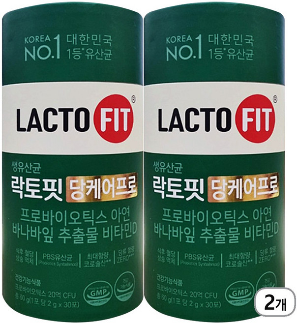 락토핏 종근당건강 당케어 프로 30p, 30정, 2개