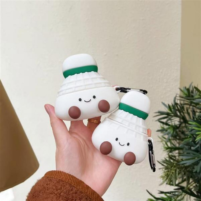 에어팟 4 3 2 1 세대 프로 귀여운 당근 펭귄 배드민턴 공 캐릭터 무선 이어폰 충전 실리콘 파우치 케이스, 에어팟4, 배드민턴 sap1576, 1개