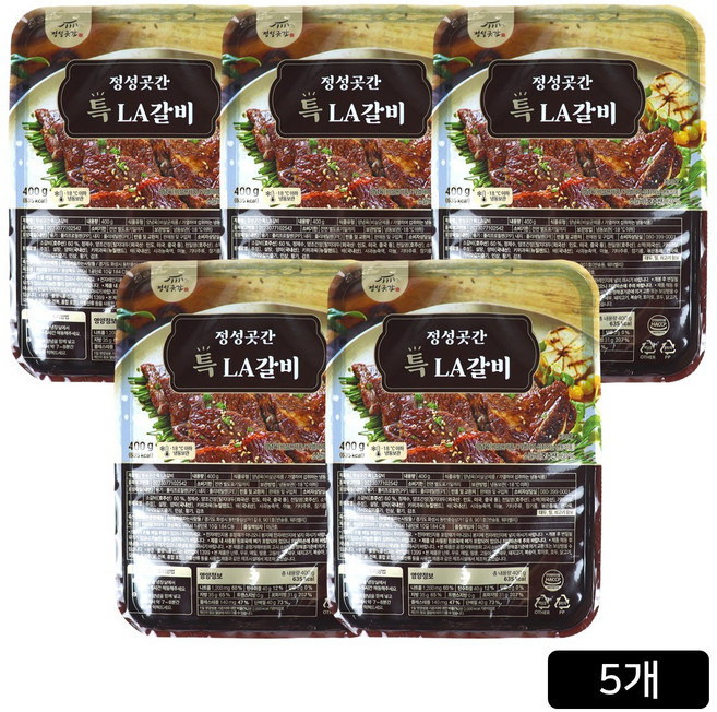 [홈쇼핑] 정성곳간 특 LA갈비, 5개, 400g