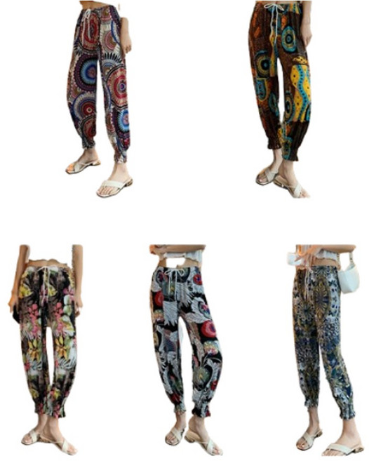 여자 고무줄 썸머바지