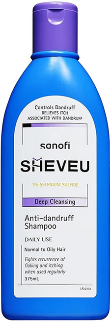 SHEVEU 딥 클렌징 안티 댄드러프 샴푸, 1개, 375ml