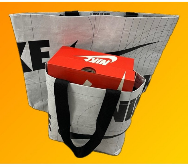 나이키 리유저블 쇼핑백 에코백 휴대용 장바구니 타포린 가방, 1개