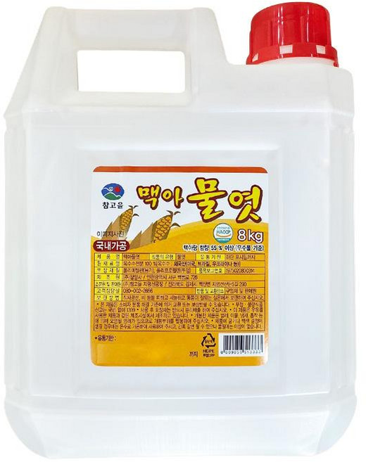 맥아물엿(국내가공) 8KG참고을, 8kg, 1개