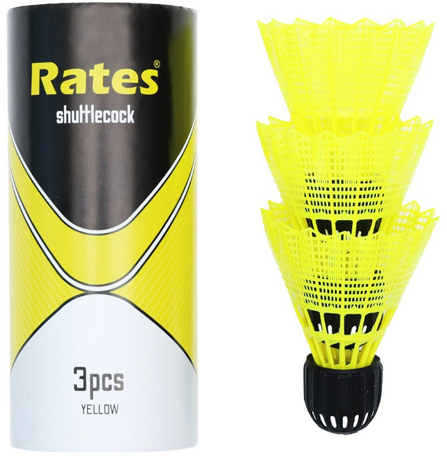 리턴스쿼시 셔틀콕 야외 스포츠 내구성 강화, 1개, 3개입