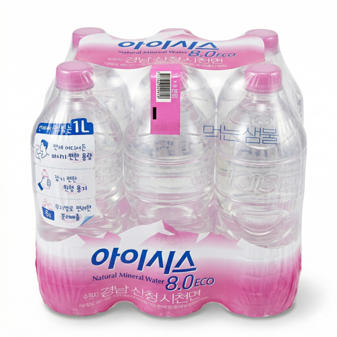 아이시스 8.0 ECO 생수, 1L, 9개