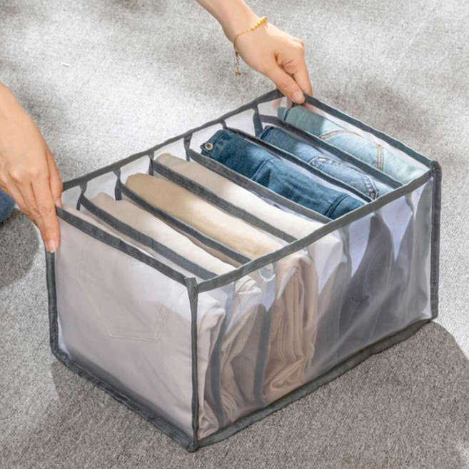 서랍파티션수납함 7칸 수납 박스 칸막이 수납함 티셔츠 아기옷 정리함, 7칸 소형, 7칸 소형