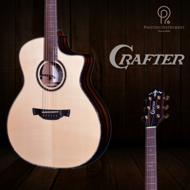 크래프터 어쿠스틱 통기타 KGLXE-4000 PRESTIGE / 국산 올솔리드 EQ픽업장착 연주용 풀구성품, 1개