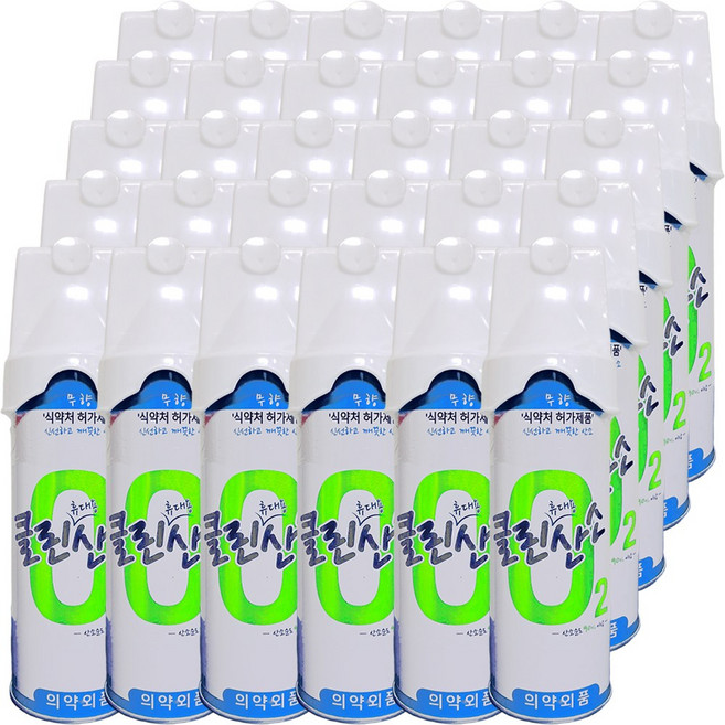 클린산소 산소캔 648ml 휴대용, 30개