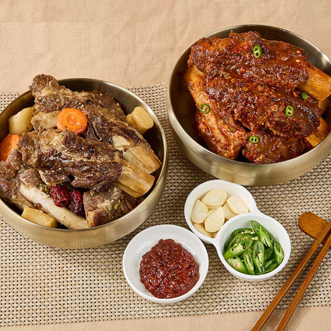 정육찬 대왕 소갈비찜 매운맛 정성가득 푸짐함 간편 즉석조리, 1.2kg, 1개