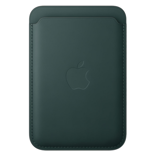 Apple 아이폰 맥세이프형 파인우븐 카드지갑, 다크그린, 1개