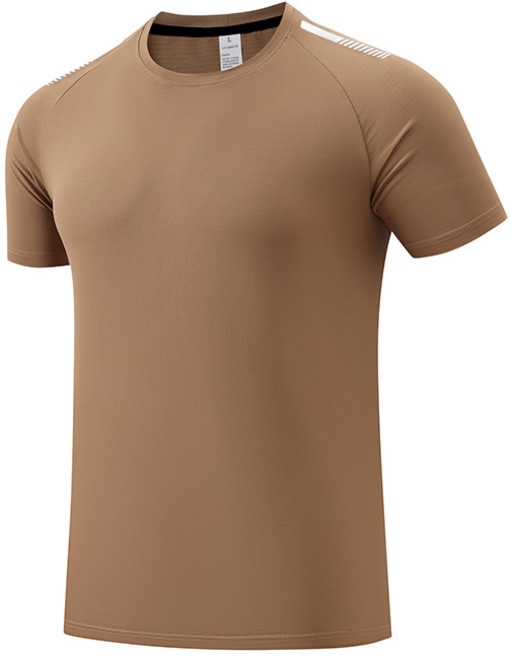 夏季男士健身跑步訓練服圓領短袖速幹T恤男吸溼排汗運動T恤快乾衣