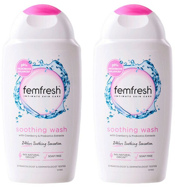 펨프레쉬 여성청결제 수딩워시 250ml 2병 펨프레쉬 얼티메이트 케어 수딩 워시 여성청결제 250ml 2개