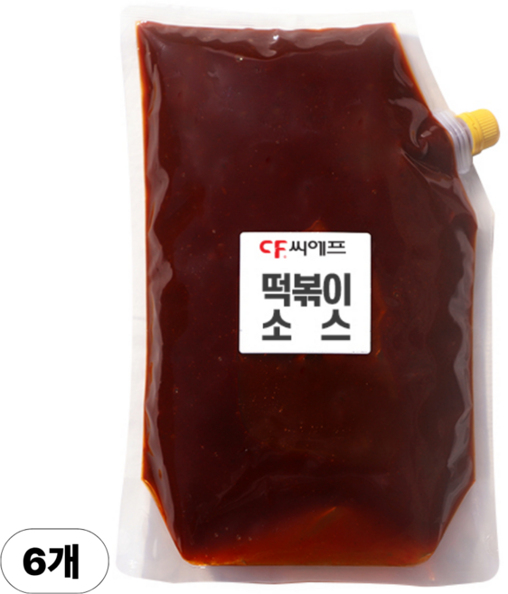 [씨에프] 떡볶이소스 2kgX6봉 (업소용) 황금레시피 소스, 1박스, 12kg