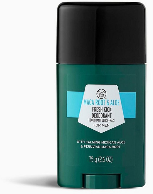 호주 더바디샵 The Body Shop Maca Root & Aloe Fresh Kick Deodorant 마카 뿌리 & 알로에 프레쉬 킥 데오도란트, 1개, 75g