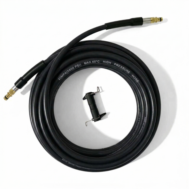 kroshine 고압세척기 호스 20M 연장용 고압호스 적용 카처 K2 K3 K4 K5 K7 퀵 커넥터 액세서리가있는, 1개