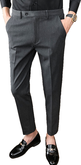 남성정장바지 일자핏 9부캐주얼 바지 Men's suit pants