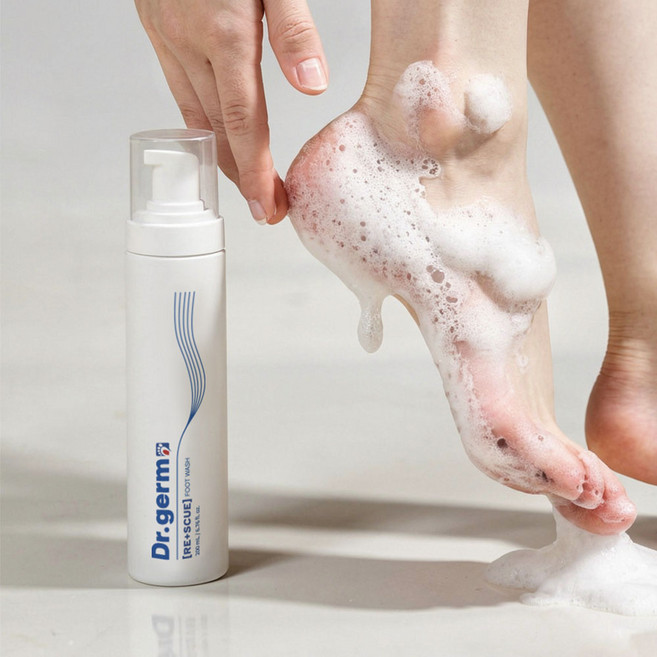 닥터젬 레스큐 풋워시 쿨링 풋케어 발냄새 발각질 제거 무자극 패디케어, 200ml, 1개, 1개입