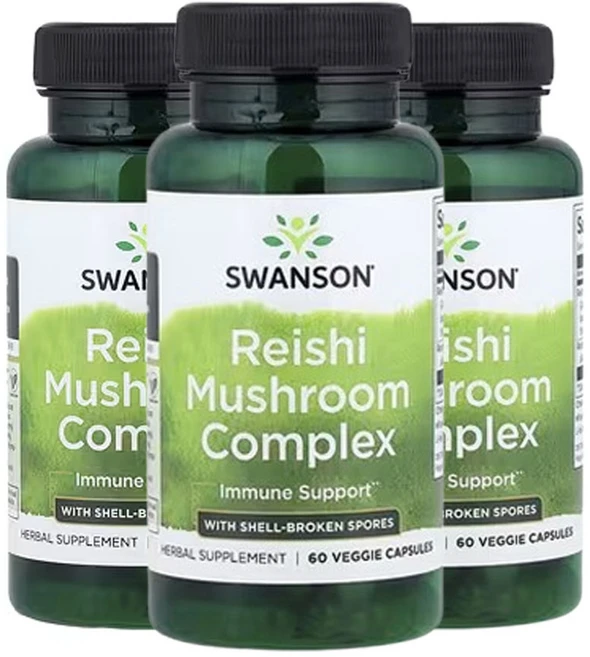 스완슨 동충하초 복합체 영지버섯 표고버섯 함유 60 베지캡슐, 60정, 3개, 60정 - 쿠팡