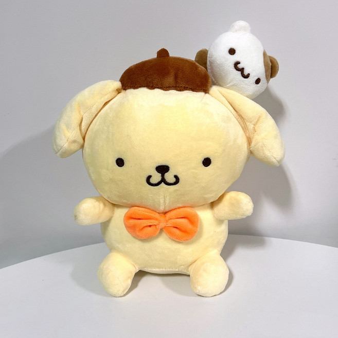 정품 산리오 인형 커플 선물 애착인형 (쇼핑백제공), 폼폼푸린, 1개, 25cm