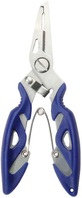 낚시 펜치 라인 커터 다기능 매듭 알루미늄 합금 가위 후크 리무버 150g 20CM 장비, 02 blue