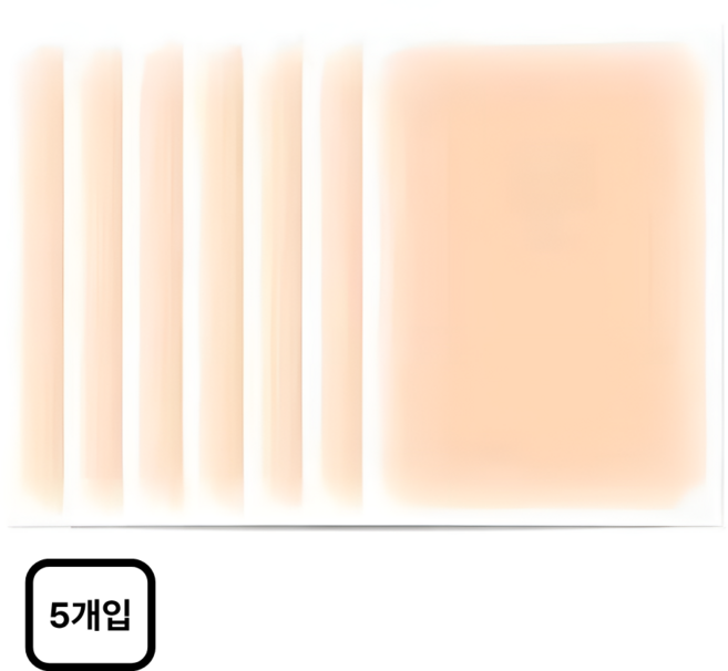 노르타 타투 커버 시트 문신 흉터 가리기 스티커, 5개, 화이트 베이지