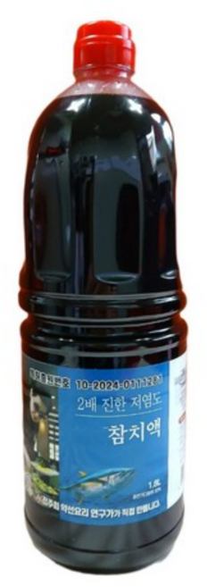 두루마켓 전주희 약선요리 2배 진한 저염도 특허출원 참치액 1.8L 1개