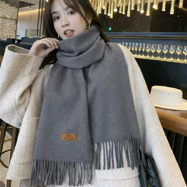 타오홈 포근촘촘 남녀공용 목도리 니트 머플러