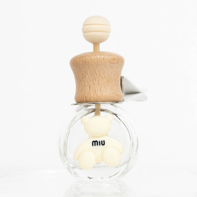 차량용 디퓨저 용기 미니디퓨저 DIY 소분용기 공병, Miu곰돌이(화이트), 1개, 10ml