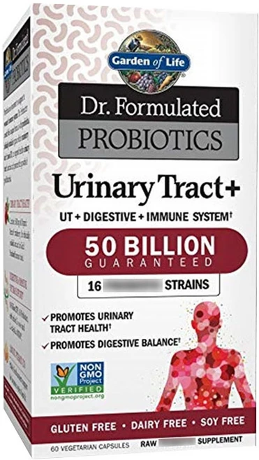 가든오브라이프 닥터 포뮬레이티드 프로바이오틱 유산균 요로계+ 베지테리안 캡슐, 60개입, 1개, 60정 - 쿠팡