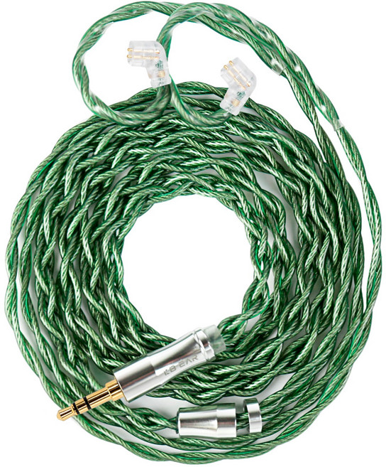 Keephifi KBEAR 청강선 실버 도금 고순도 구리 HiFi 이어폰 업그레이드 케이블 For KZ TRN TANGZU 수월우, 3.5MM, QDC, 1개