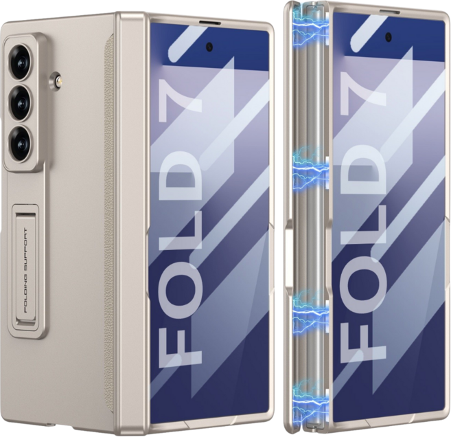 폰케이노 갤럭시 Z폴드7 케이스 마그네틱 힌지보호 풀커버