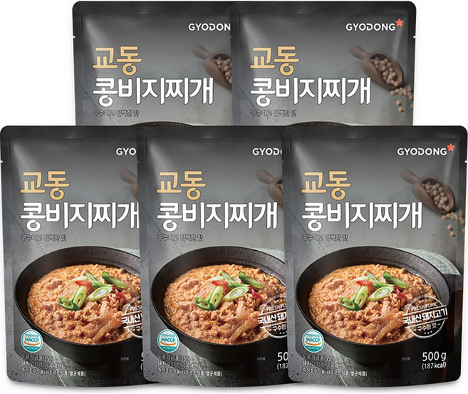 교동 콩비지찌개, 500g, 5개