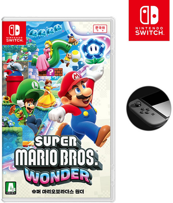[공식판매처]스위치 슈퍼마리오브라더스 원더 마리오원더 한글판 + 화면보호필름, 마리오 원더 + 사은품 화면보호필름